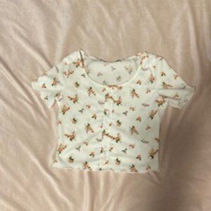 floral crop top